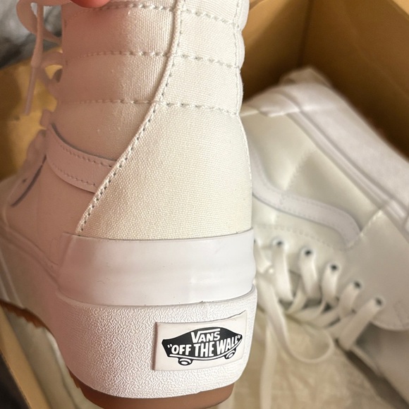 Vans White High-Top Sneakers - Picture 7 of 9